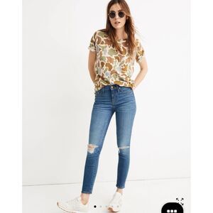 Madewell Women's 9" High-Rise Skinny Crop Jeans Delmar Wash Eco Edition Size 26